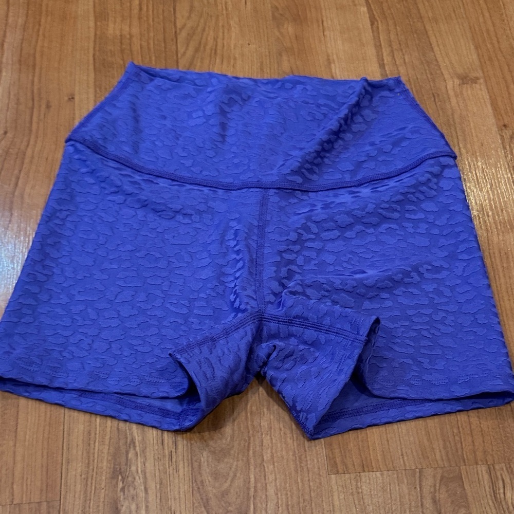 Zumba Fitness Funscape High Waisted Biker Shorts Sz S